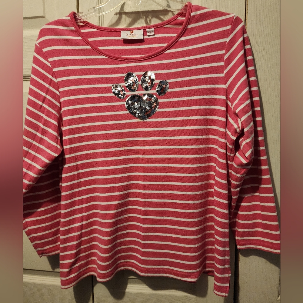 Quacker Factory 3/4 length sleeve t-shirt 1X